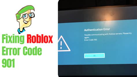 The <strong>error code</strong> usually comes with the following message:. . Roblox error code 901